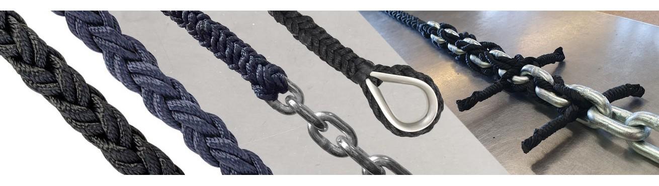 LIROS Octoplait Polyester Spliced to Chain