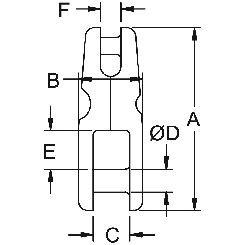 Kong Fixed Anchor Connector Dimensions