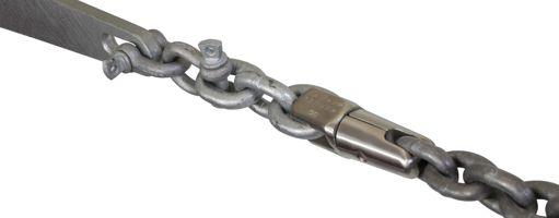 Kong swivel anchor connector with two shackles back to back and 3 links