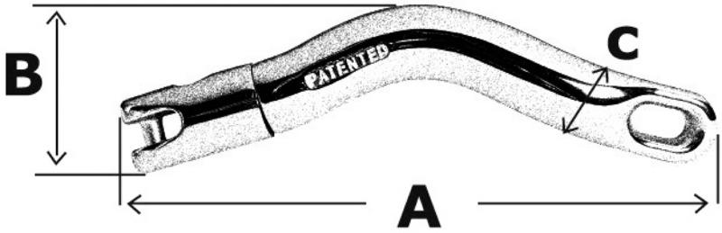 Osculati Twist Swivel Anchor Connector Dimensions