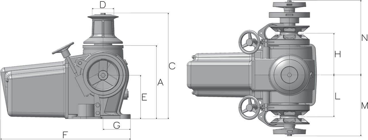 Titan Windlass Type B Diagram