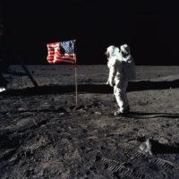 Flag on the moon