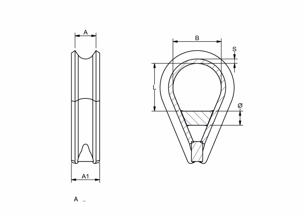 Welded Bar Thinmble Diagram
