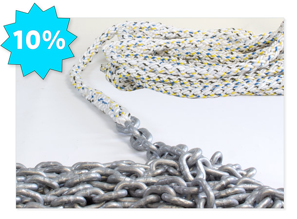 10% Anchorplait Warps Spliced to Chain Promotion