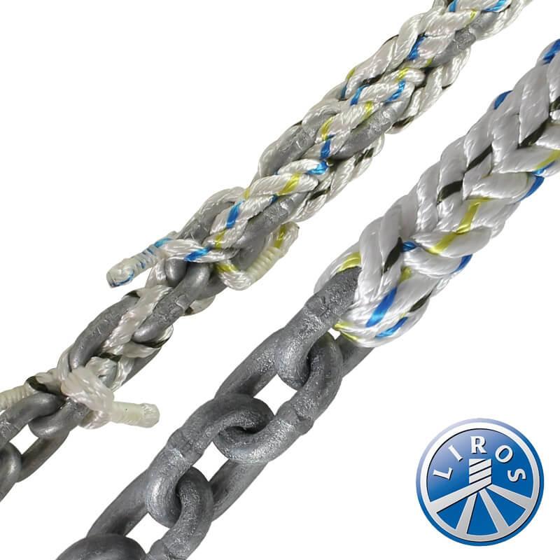 Anchor 30 metres 10 mm anchor rope and 5 Metres of 8mm chain kit Chain And Warp 