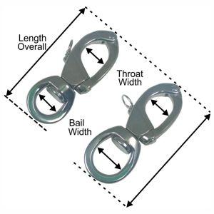 Hamma Top Opening Snapshackle Dimensions