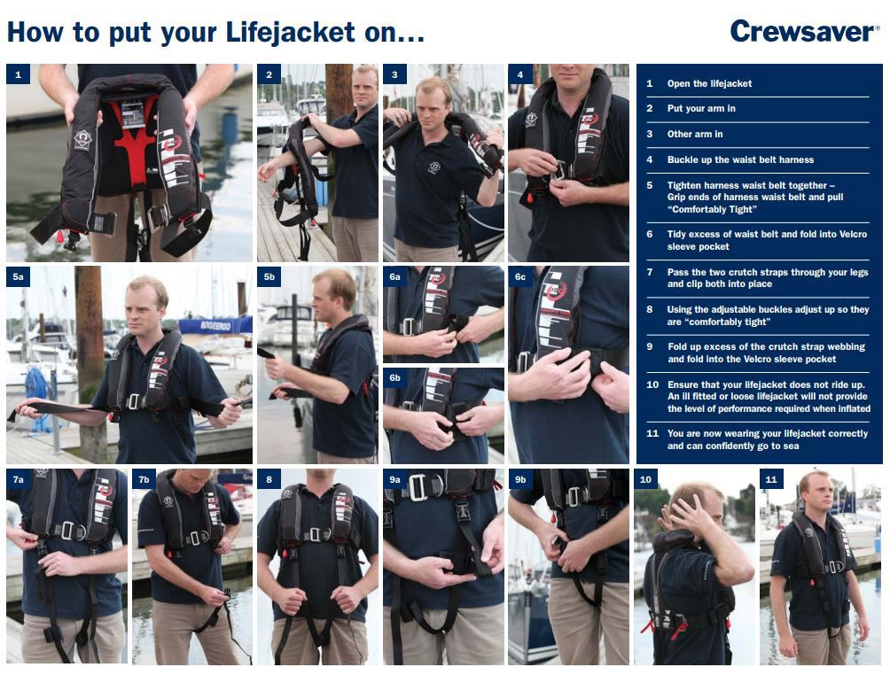 How to put on your lifejacket instructions