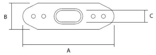 Sta-Lok T Terminal Backing Plate